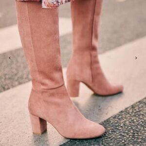 Sezane Pink Lea Boots